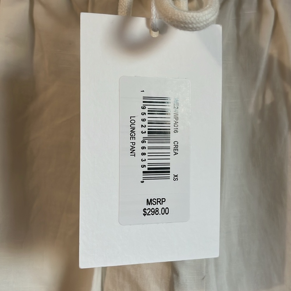 FRAME Crea Lounge cotton-blend wide-leg pants - White/Ivory/Cream - XS - Picture 6 of 15